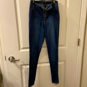 CLASSIC HIGH RISE SKINNY JEANS- DARK DENIM